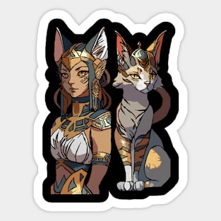 Bastet Feline Protector Sticker